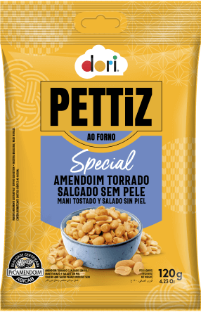 Amendoim Pettiz Torrado Salgado sem Pele - Foto 1