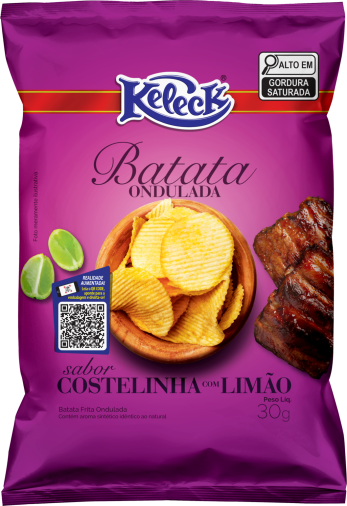 Batata Ondulada Costelinha c/Limão 30g - Foto 1