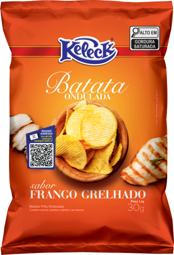 Batata Ondulada Frango Grelhado 30g - Foto 1