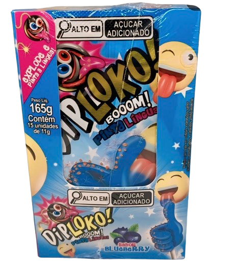 Display Pir DipLoko Blueberry Pinta Língua Booom - Foto 2