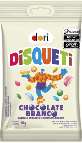 Disqueti Chocolate Branco 60g - Foto 1