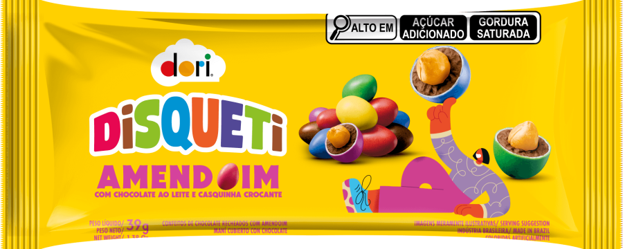 Disqueti Display Amendoim 18x39g - Foto 1