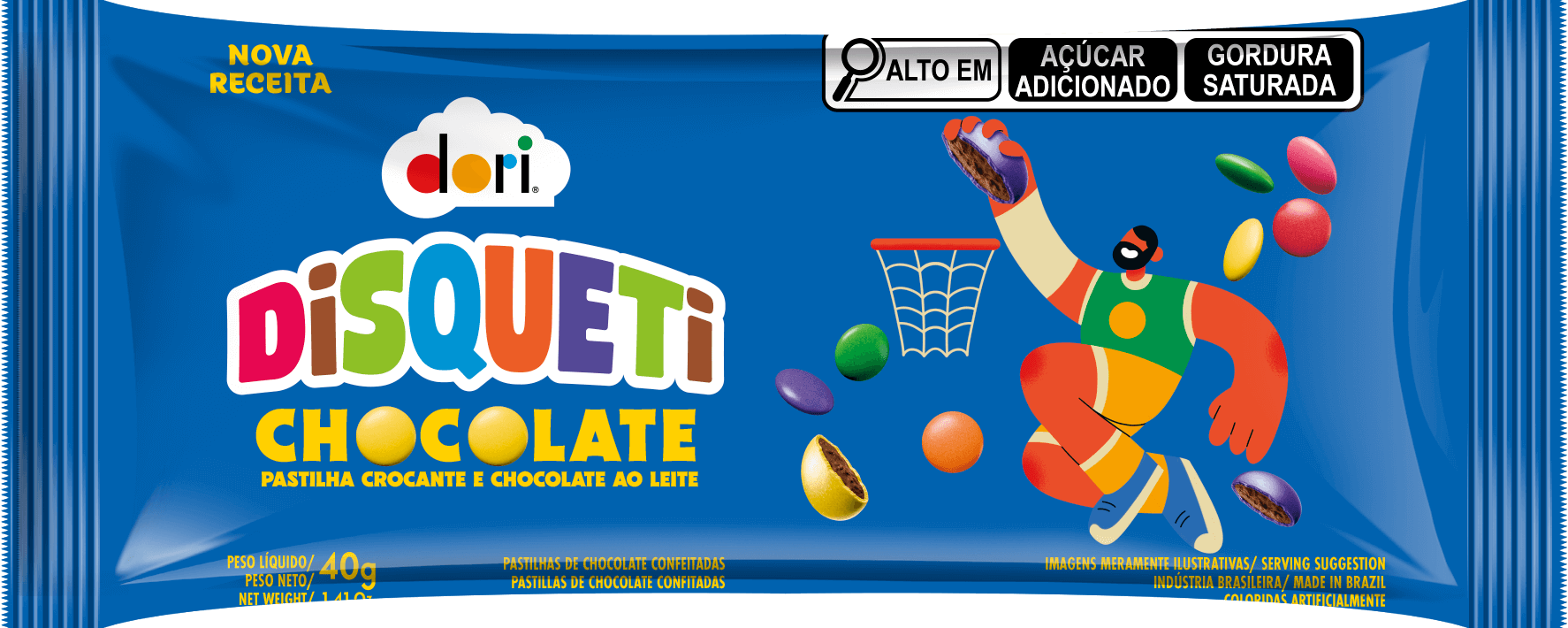 Disqueti Display Chocolate ao Leite 18x40g - Foto 1
