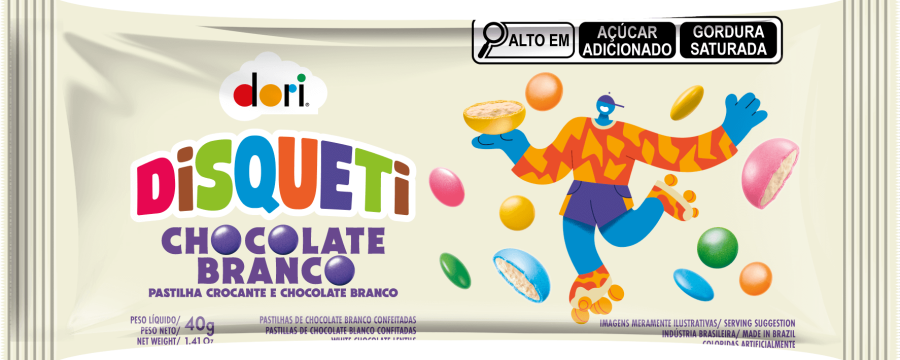 Disqueti Display Chocolate Branco 18x40g - Foto 1