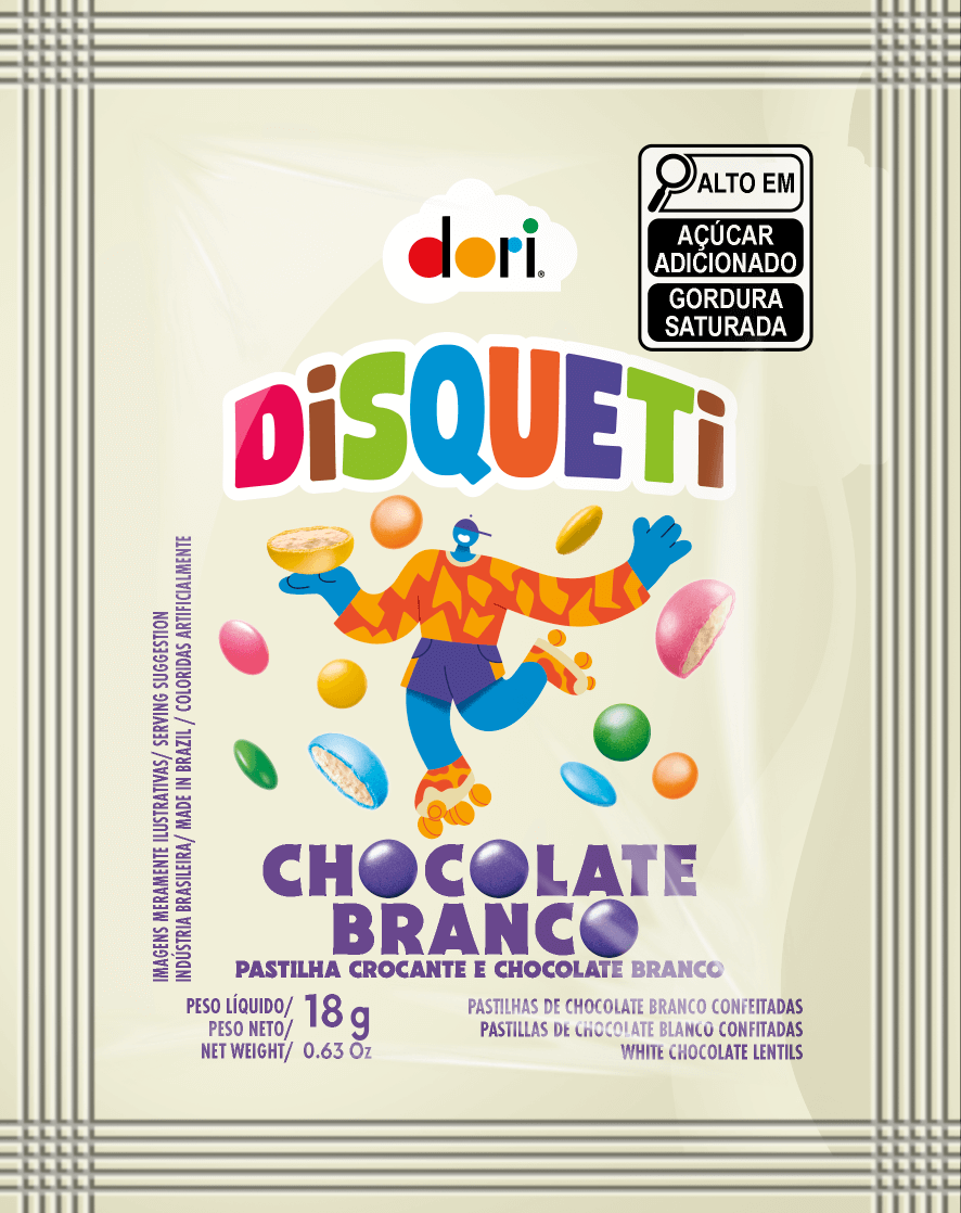 Disqueti Display Chocolate Branco 24x18g - Foto 2