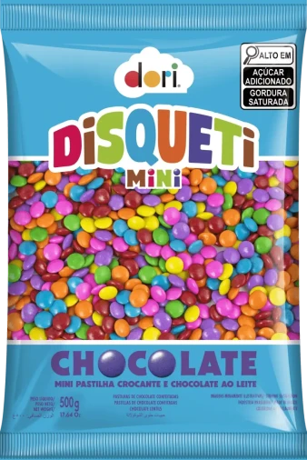Disqueti Mini Pastilha Confeitada Colorida - Foto 1