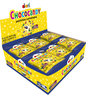 Display Chococandy Past. Conf. Coloridas 24x18g - Foto 1