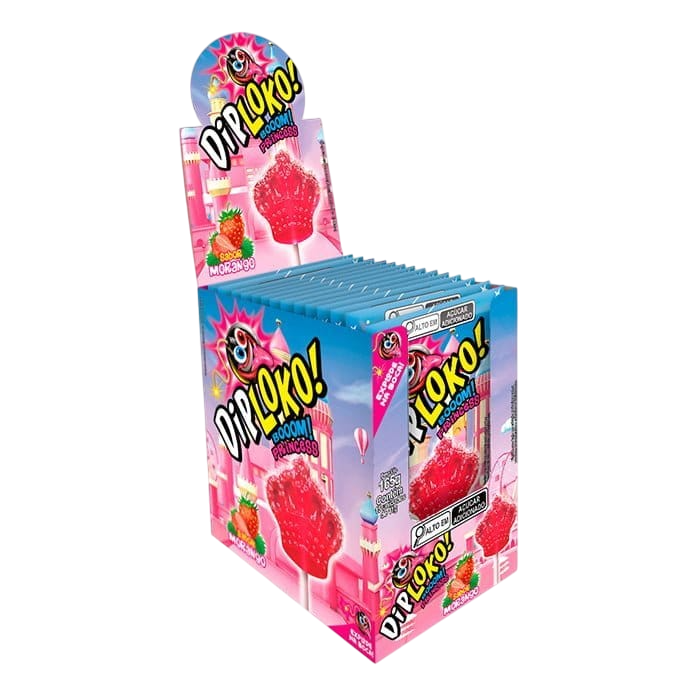 Display Pirulito DipLoko princess Morango Booom - Foto 1