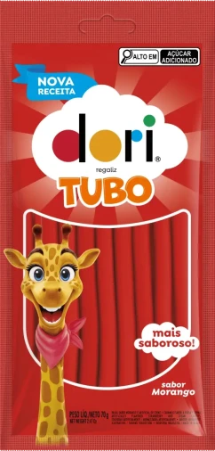 Tubo Regaliz Morango - Foto 1