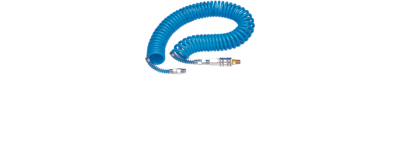 Conjunto de mangueira espiral pneumática 1/4