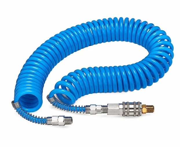 Conjunto de mangueira espiral pneumática 1/4