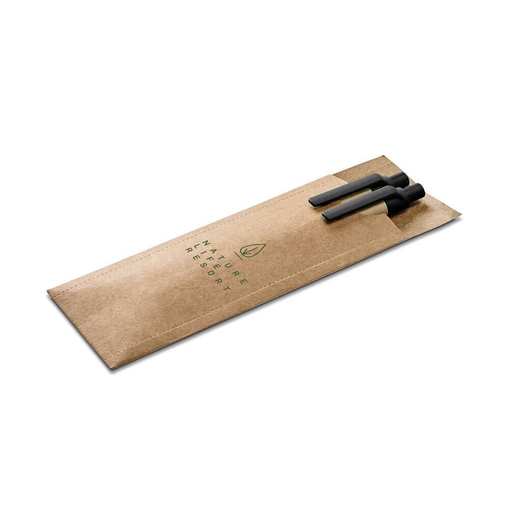 Conjunto de esfero e lapiseira em papel kraft LEAF - Foto 2