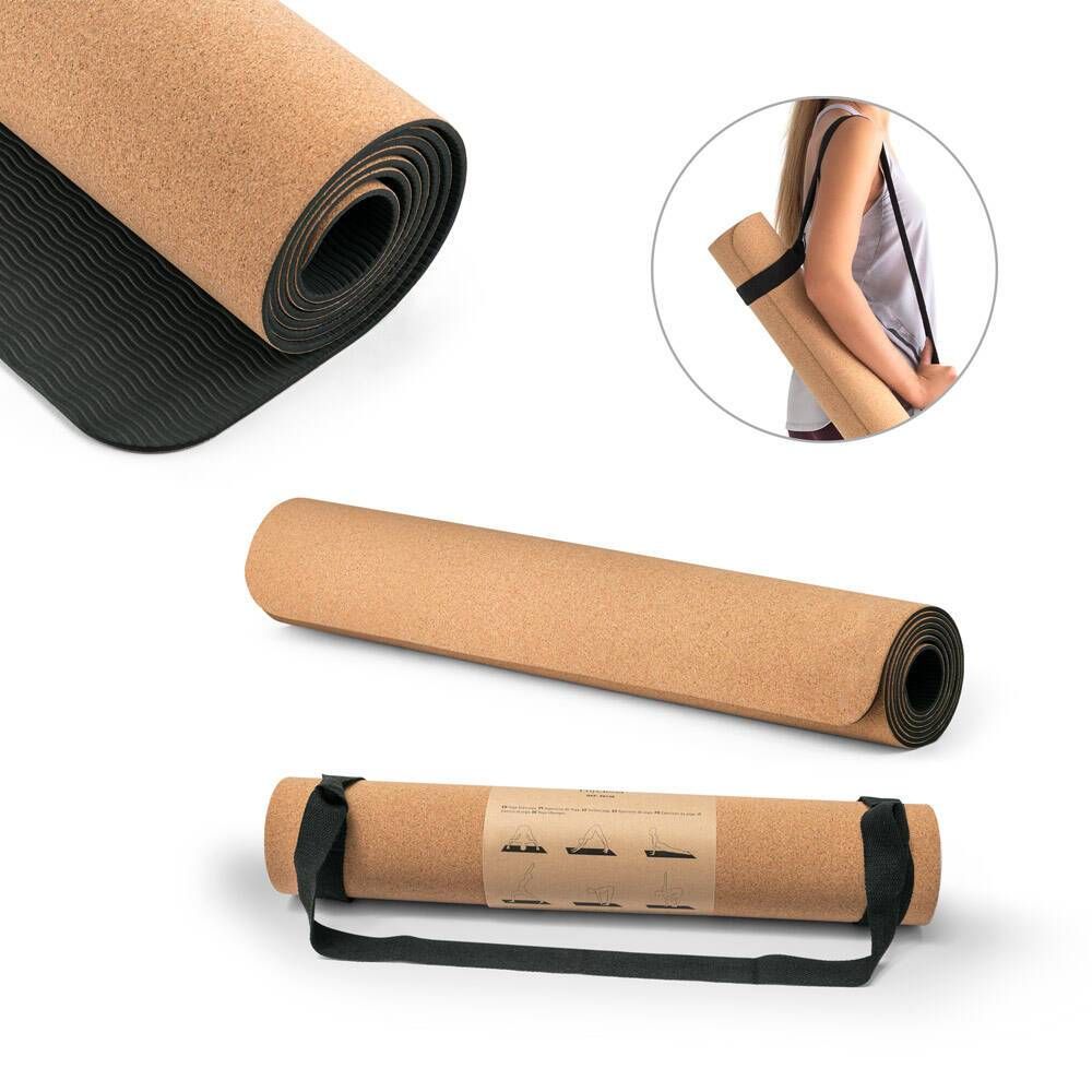 Tapete de exercício para yoga em cortiça GERES - Foto 4