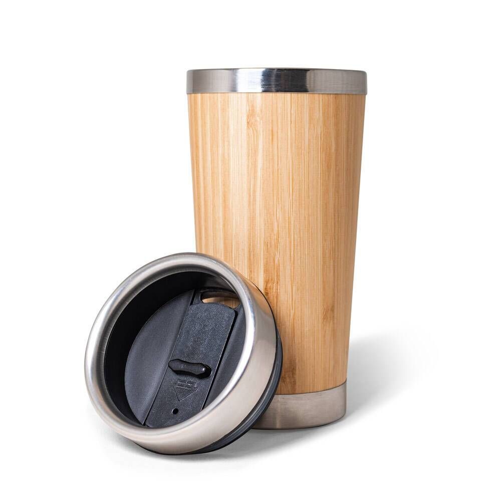 Copo de viagem em bambu e aço inox 500 mL PIETRO - Foto 5