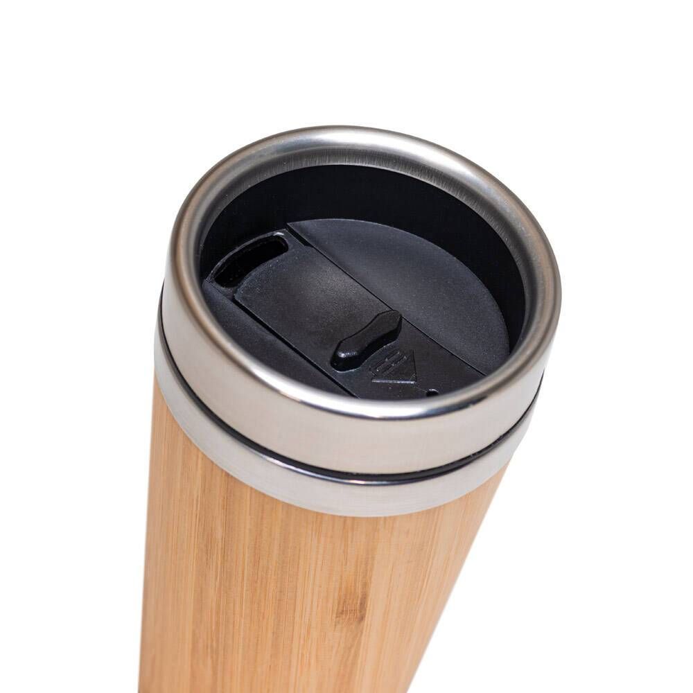 Copo de viagem em bambu e aço inox 500 mL PIETRO - Foto 6