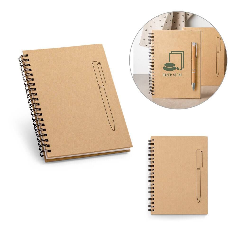 Caderno em papel kraft com folhas lisas ROCK - Foto 7