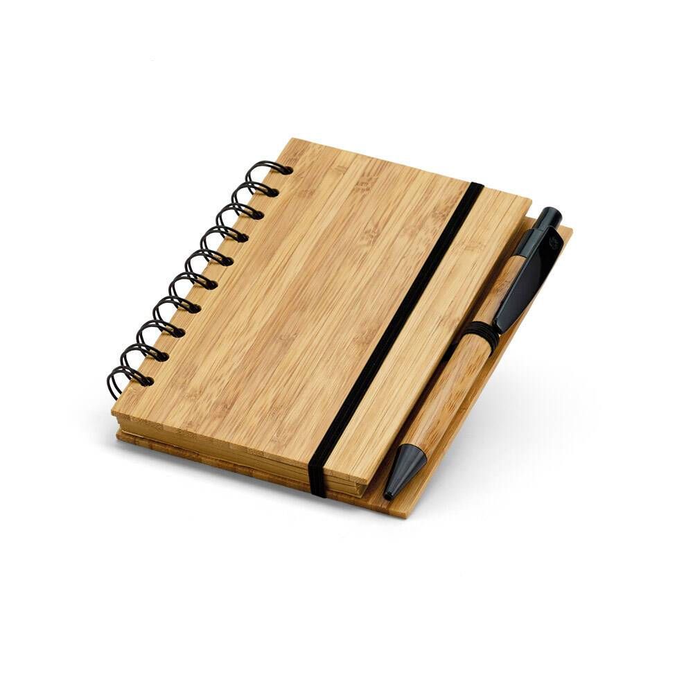 Caderno A6 em bambu com folhas pautadas DICKENS A6 - Foto 3
