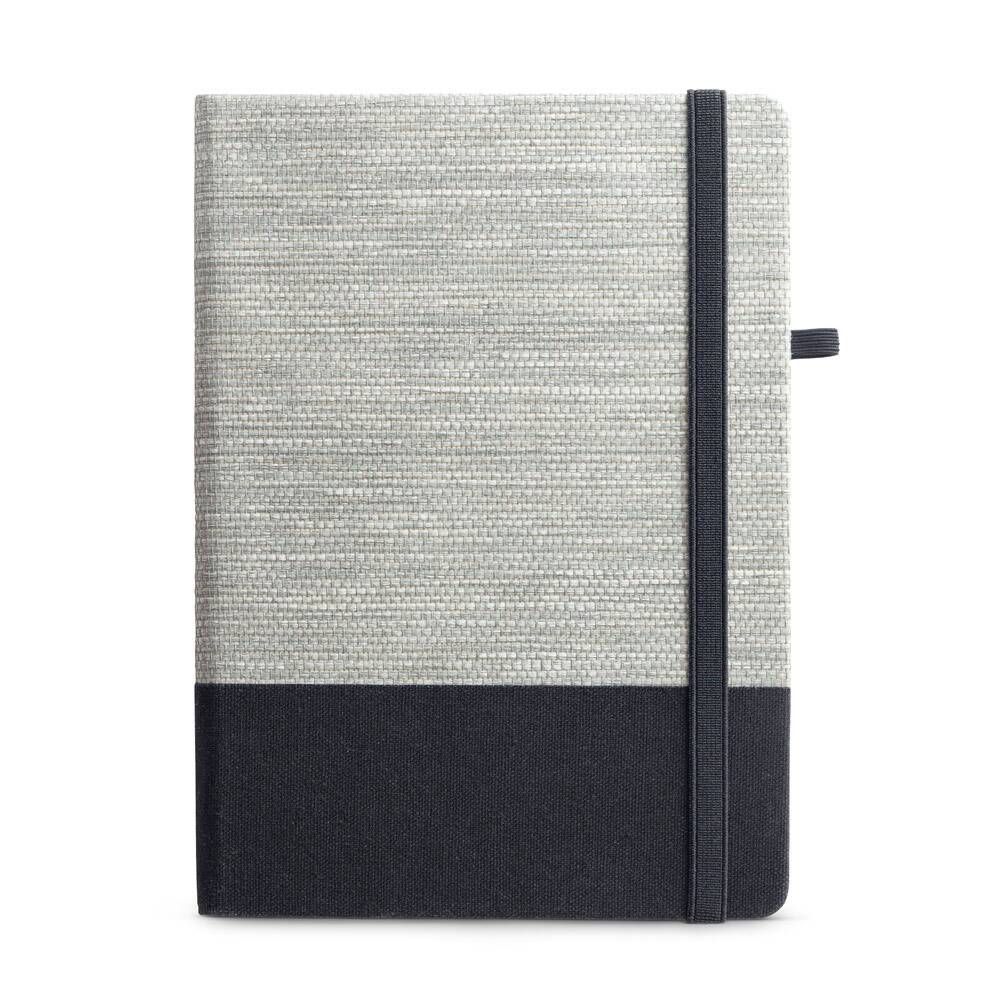 Caderno A5 em palha e algodão canvas ROUSSEAU II - Foto 3