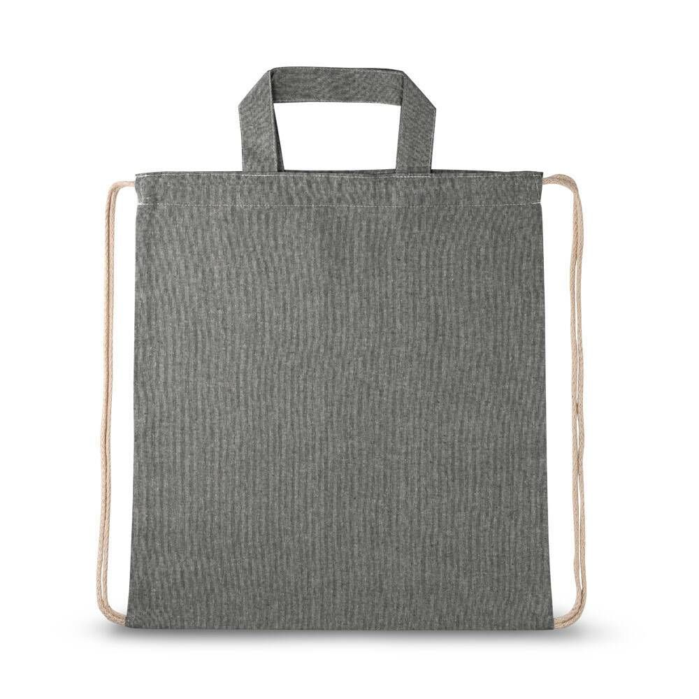 Sacola tipo mochila 70% algodão reciclado RISSANI - Foto 8