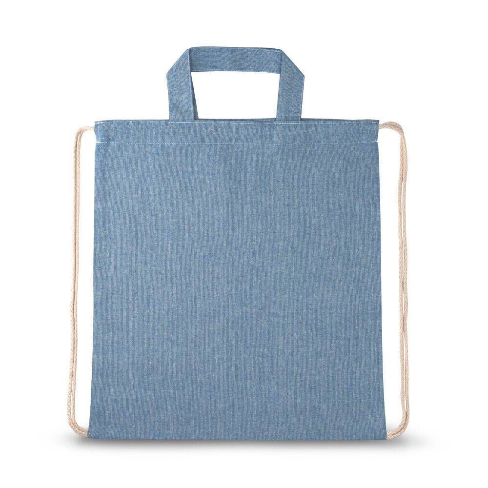 Sacola tipo mochila 70% algodão reciclado RISSANI - Foto 5