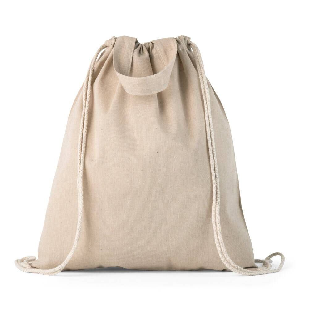 Sacola tipo mochila 70% algodão reciclado RISSANI - Foto 2