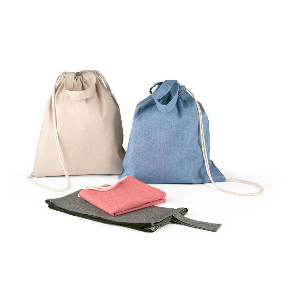Sacola tipo mochila 70% algodão reciclado RISSANI - Foto 12