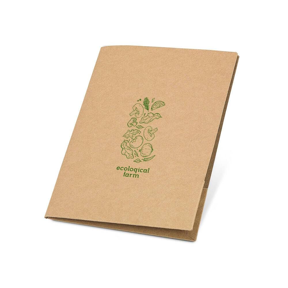 Pasta porta-documentos A4 em cartão kraft PUZO - Foto 1