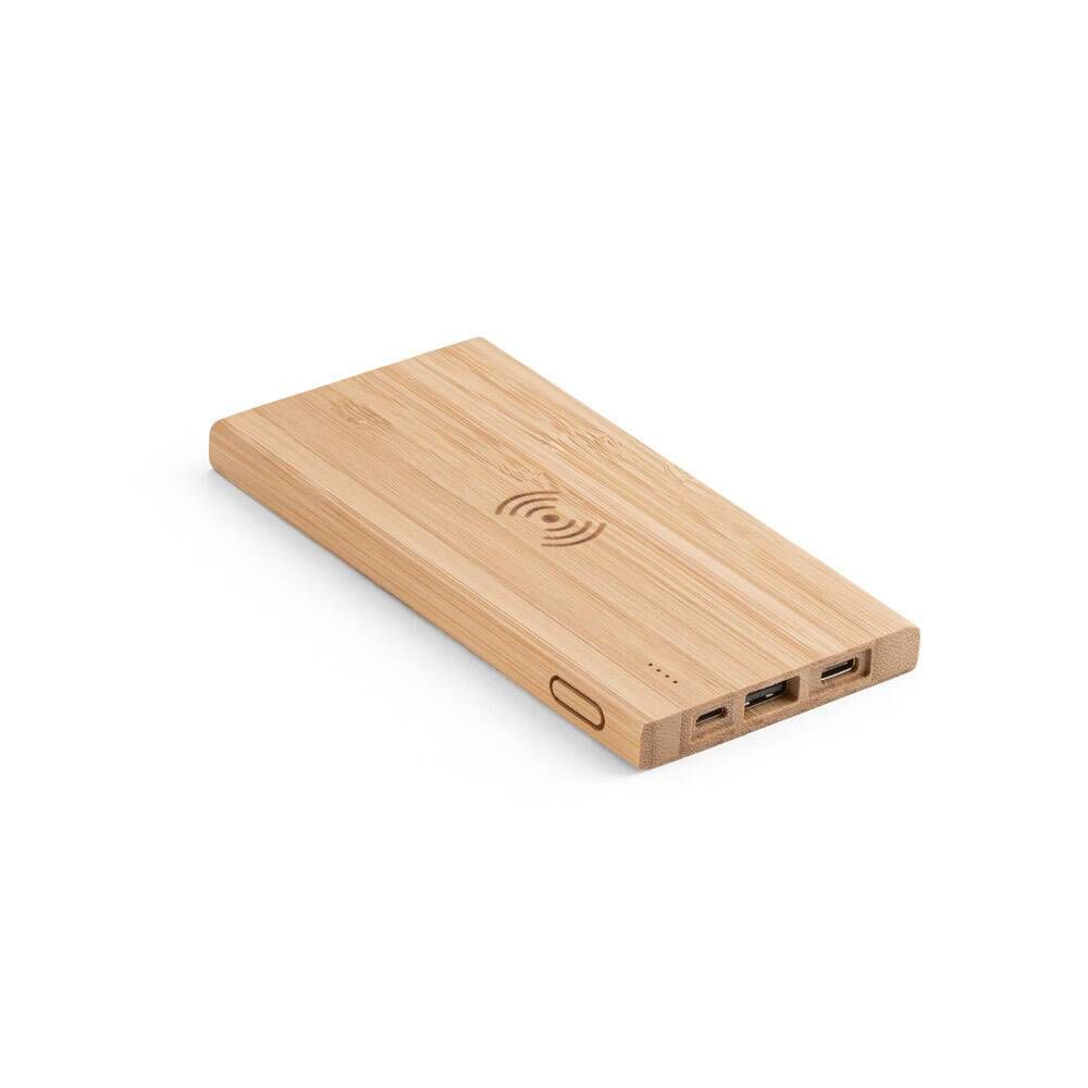Bateria portátil em bambu 5.000 mAh FITCH ECO - Foto 2