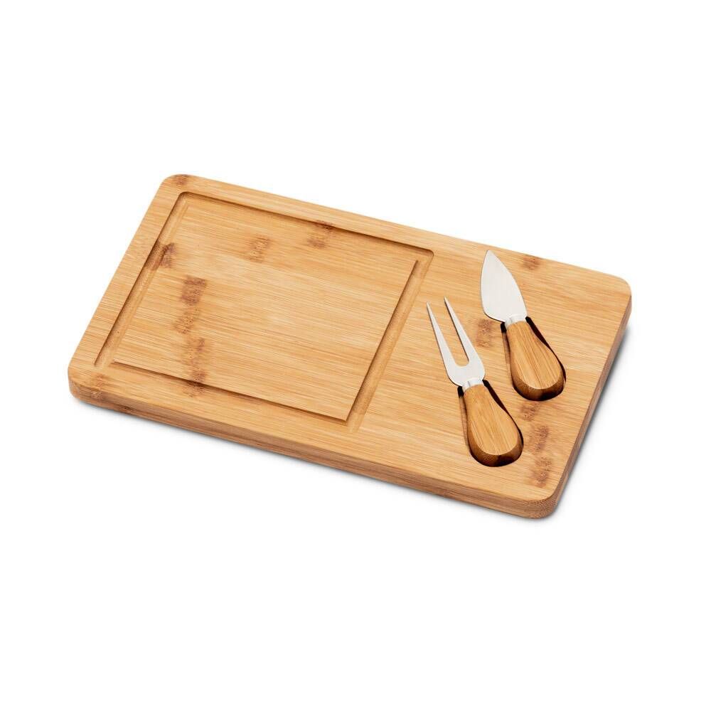 Tábua de queijos em bambu com 2 utensílios WOODS - Foto 2