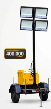 TORRE DE ILUMINAÇÃO A DIESEL E SOLAR - Foto 6