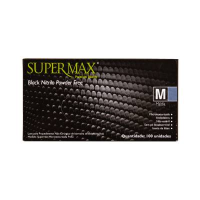 LUVAS BLACK NITRILO POWDER FREE SUPERMAX - Foto 1