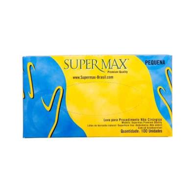 LUVAS LATEX COM PÓ SUPERMAX - Foto 1