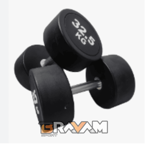 DUMBELL INJETADO - PEGADA CROMADA (BRA A-021) - Foto 1