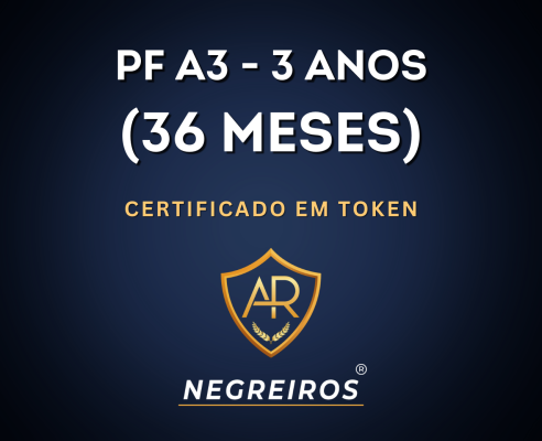 Certificado A3 3 ANOS - EM TOKEN (36 MESES) - Foto 1