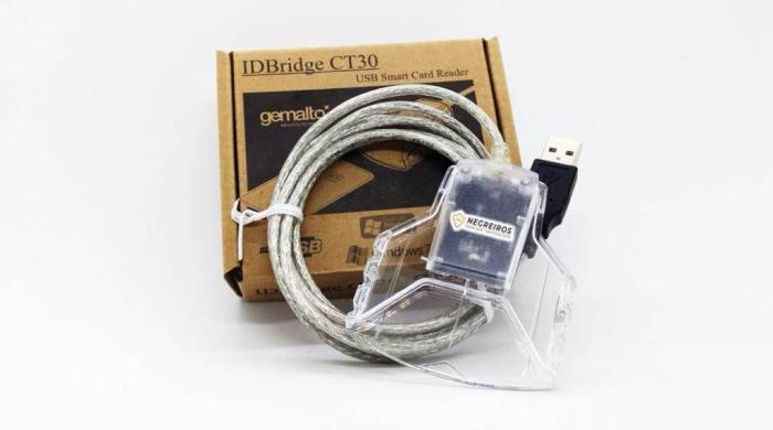 LEITOR CARTAO SMARTCARD PERSONAL. PARA CERTIFICADO - Foto 1
