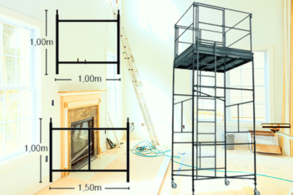 Andaime Tubular . 0x1,0 / 1,0x1,50 M - Foto 1