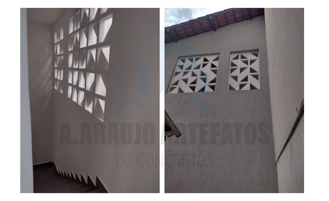 Cobogó bandeira/triângulo 3d - Foto 4