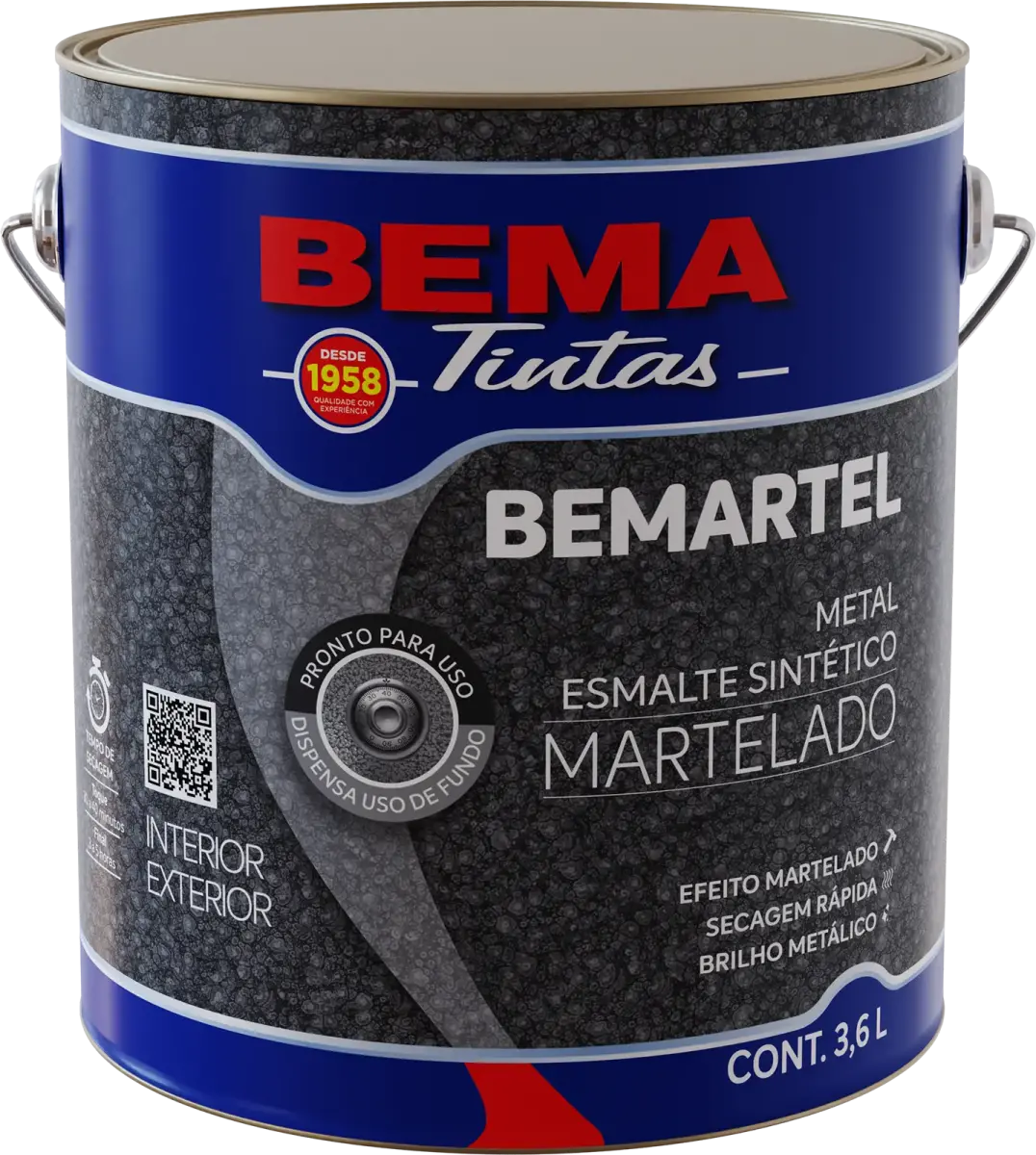 BEMA Bemartel Esmalte Sintético Martelado - Foto 1