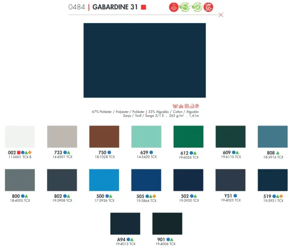 Tecido Santista Classic: Gabardine 31 - Foto 1