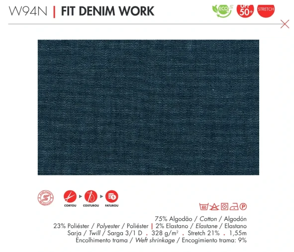 Tecido Santista Denim Work: Fit Denim Work - Foto 1