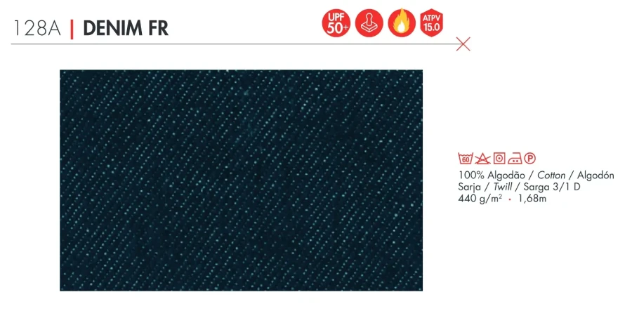 Tecido Santista Fire Protection: Denim FR - Foto 1