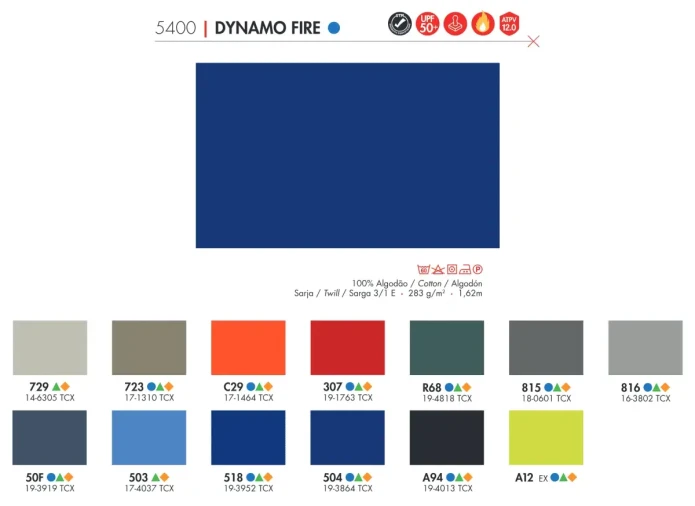 Tecido Santista Fire Protection: Dynamo Fire - Foto 1
