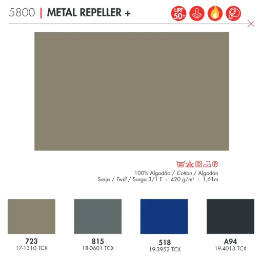 Tecido Santista Fire Protection: Metal Repeller Plus - Foto 1