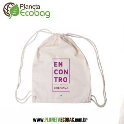 Sacochila de algodão - Foto 1