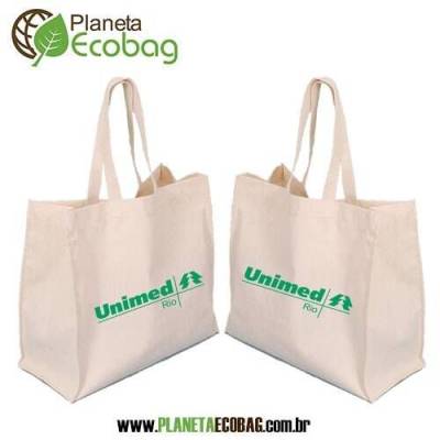 Sacola em lonita com alça em algodão - Foto 1