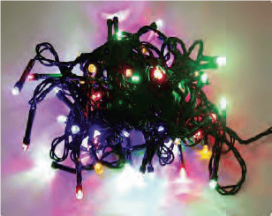 CORDÃO DE 100 LEDS FIXOS - Foto 1