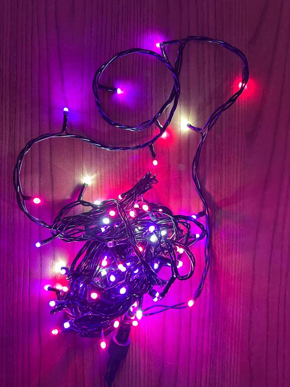 CORDÃO 100 LEDS DUAS CORES EST BRANCO FRIO - Foto 1