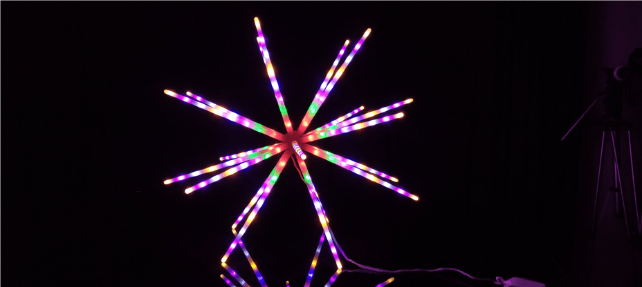 ESTRELA SPUTINIK TIPO FOGOS DE ARTIFIO 100 CM - Foto 7