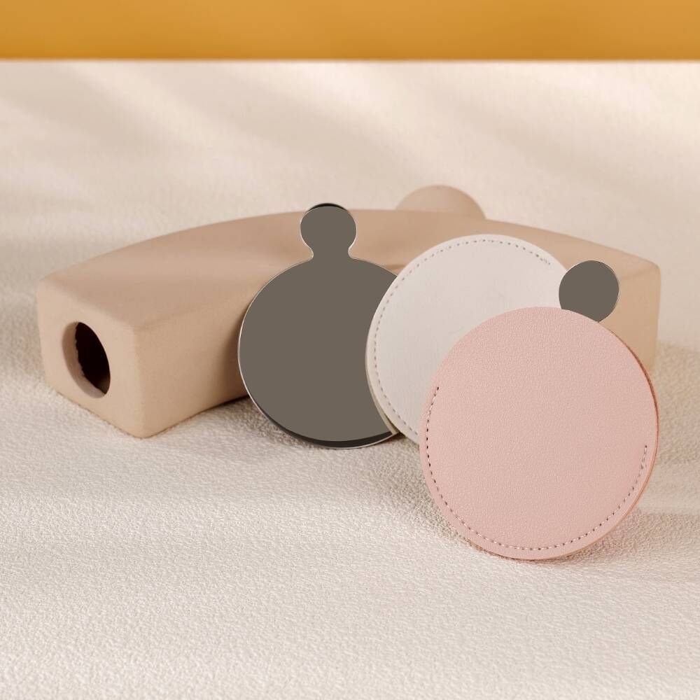 Espelho de Aço Inox redondo <br> R$9,90 - Foto 1