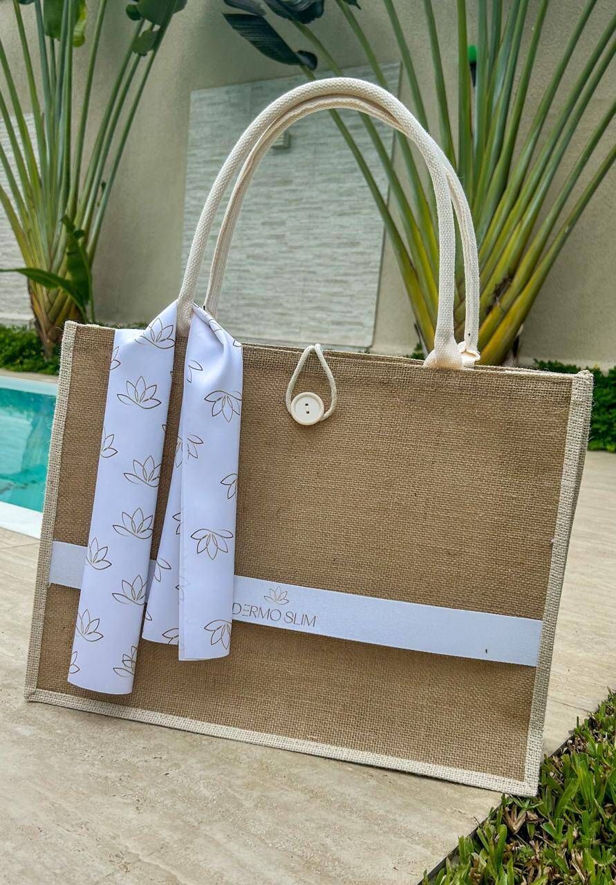 Bolsa Juta com Lenço - Foto 1